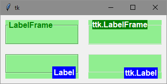 LabelFrameのサンプル画像